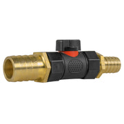 19mm Brass Barb with In-Line BSPF Valve and 25mm Brass Barb - Home & Garden > Lawn & Garden Garden watering