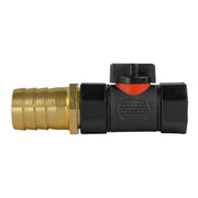 25mm Brass Barb with In-Line BSPF Threaded Valve - Home & Garden > Lawn & Garden Garden watering
