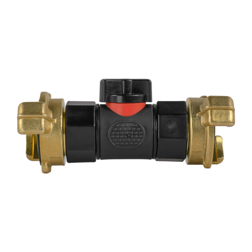 In-Line BSPF Valve with 2 x Geka Type Connectors - Home & Garden > Lawn & Garden > Watering & Irrigation > Garden Hose Fittings & Valves > Garden Hose Fittings Garden watering
