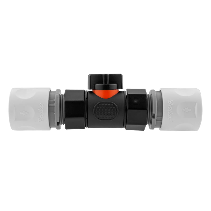 In-Line BSPF Valve with 2 x Hose Connectors WL - Home & Garden > Lawn & Garden > Watering & Irrigation > Garden Hose Fittings & Valves > Garden Hose Fittings Garden watering
