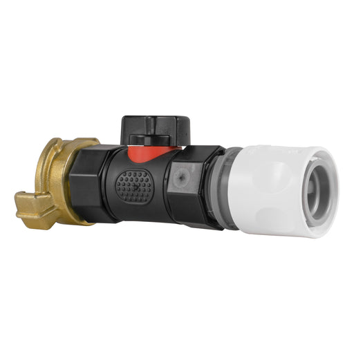 Hose Connector WL with In-Line BSPF Valve and Geka Type Connector - Home & Garden > Lawn & Garden > Watering & Irrigation > Garden Hose Fittings & Valves > Garden Hose Fittings Garden watering