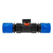 In-Line BSPF Valve with 2 x Hose Connectors Blue - Home & Garden > Lawn & Garden > Watering & Irrigation > Garden Hose Fittings & Valves > Garden Hose Fittings Garden watering