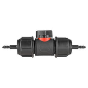 In-Line BSPM Valve with 2 x 4mm Barb Micro Connectors - Home & Garden > Lawn & Garden > Watering & Irrigation > Garden Hose Fittings & Valves > Garden Hose Fittings Garden watering
