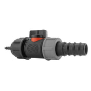 4mm Barb Micro Connector with In-Line BSPM Valve and 20mm Barbed Straight - Home & Garden > Lawn & Garden > Watering & Irrigation > Garden Hose Fittings & Valves > Garden Hose Fittings Garden watering