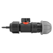 4mm Barb Micro Connector with In-Line BSPM Valve and 20mm MDPE Straight - Home & Garden > Lawn & Garden > Watering & Irrigation > Garden Hose Fittings & Valves > Garden Hose Fittings Garden watering