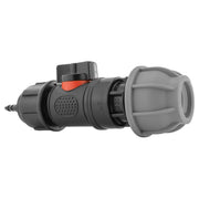4mm Barb Micro Connector with In-Line BSPM Valve and 20mm MDPE Straight - Home & Garden > Lawn & Garden > Watering & Irrigation > Garden Hose Fittings & Valves > Garden Hose Fittings Garden watering