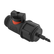 4mm Barb Micro Connector with In-Line BSPM Threaded Valve - Home & Garden > Lawn & Garden > Watering & Irrigation > Garden Hose Fittings & Valves > Garden Hose Fittings Garden watering