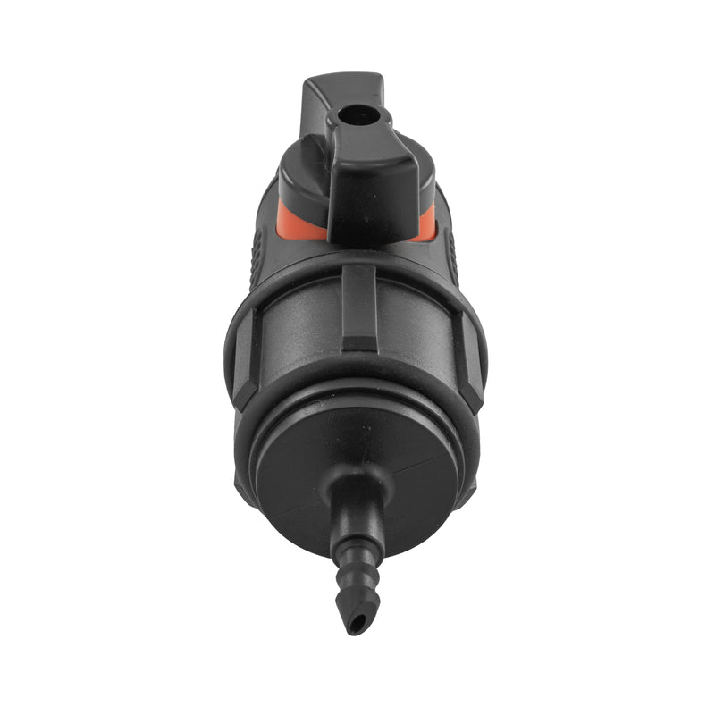 4mm Barb Micro Connector with In-Line BSPM Threaded Valve - Home & Garden > Lawn & Garden > Watering & Irrigation > Garden Hose Fittings & Valves > Garden Hose Fittings Garden watering