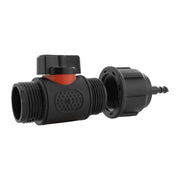 4mm Barb Micro Connector with In-Line BSPM Threaded Valve - Home & Garden > Lawn & Garden > Watering & Irrigation > Garden Hose Fittings & Valves > Garden Hose Fittings Garden watering
