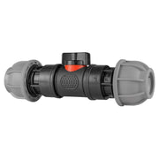 In-Line BSPM Valve with 2 x 20mm MDPE Straight Connectors - Home & Garden > Lawn & Garden > Watering & Irrigation > Garden Hose Fittings & Valves > Garden Hose Fittings Garden watering