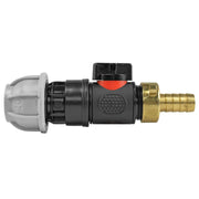 20mm MDPE Straight with In-Line BSPM Valve and 13mm Brass Barb - Home & Garden > Lawn & Garden Garden watering