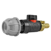 20mm MDPE Straight with In-Line BSPM Valve and 13mm Brass Barb - Home & Garden > Lawn & Garden Garden watering