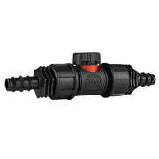 In-Line BSPM Valve with 2 x 16mm Barbed Straight Connectors - Home & Garden > Lawn & Garden Garden watering