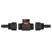 In-Line BSPM Valve with 2 x 16mm Barbed Straight Connectors - Home & Garden > Lawn & Garden Garden watering