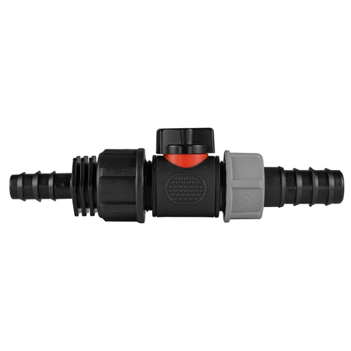 16mm Barbed Straight with In-Line BSPM Valve and 20mm Barbed Straight - Home & Garden > Lawn & Garden Garden watering