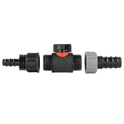 16mm Barbed Straight with In-Line BSPM Valve and 20mm Barbed Straight - Home & Garden > Lawn & Garden Garden watering
