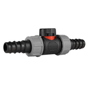 In-Line BSPM Valve with 2 x 20mm Barbed Straight Connectors - Home & Garden > Lawn & Garden Garden watering