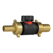 13mm Brass Barb with In-Line BSPM Valve and 19mm Brass Barb - Home & Garden > Lawn & Garden Garden watering