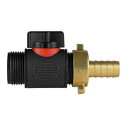 13mm Brass Barb with In-Line BSPM Threaded Valve - Home & Garden > Lawn & Garden Garden watering