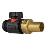 19mm Brass Barb with In-Line BSPM Threaded Valve - Home & Garden > Lawn & Garden Garden watering