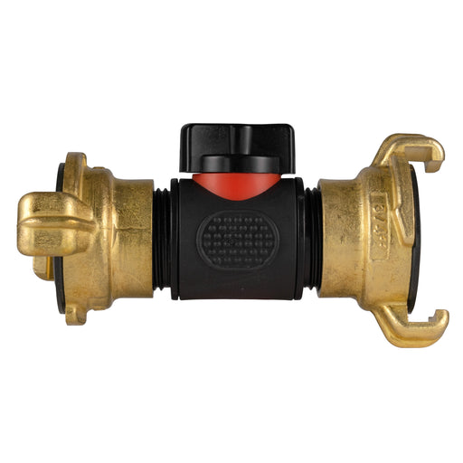 In-Line BSPM Valve with 2 x Geka Type Connectors - Home & Garden > Lawn & Garden Garden watering