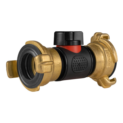 In-Line BSPM Valve with 2 x Geka Type Connectors - Home & Garden > Lawn & Garden Garden watering