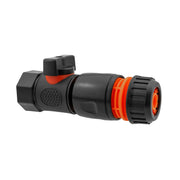 3/4" BSPF Thread Quick Connect Valve with Hose Connector Black - Home & Garden > Lawn & Garden > Watering & Irrigation > Garden Hose Fittings & Valves > Garden Hose Fittings Garden watering
