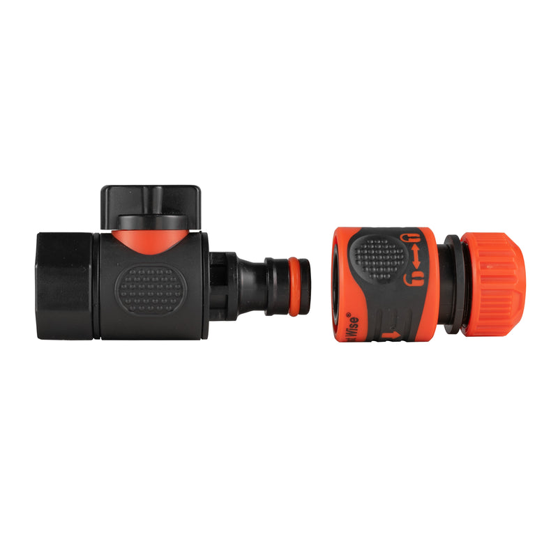 3/4" BSPF Thread Quick Connect Valve with Hose Connector Lock - Home & Garden > Lawn & Garden Garden watering