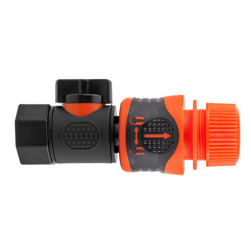 3/4" BSPF Thread Quick Connect Valve with Hose Connector Lock - Home & Garden > Lawn & Garden Garden watering