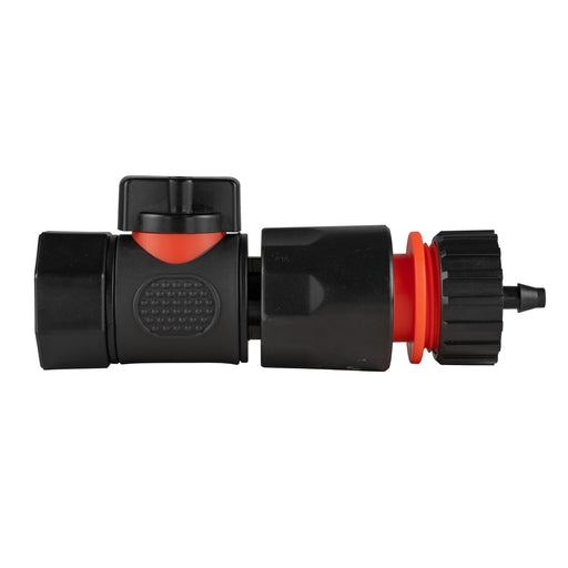 3/4" BSPF Thread Quick Connect Valve with Hose Connector 4mm Barb - Home & Garden > Lawn & Garden Garden watering