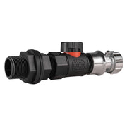 Water Butt Connector 3/4" BSP with BSPF-Quick Connect Valve & Hose Connector Zinc - Home & Garden > Lawn & Garden Garden watering