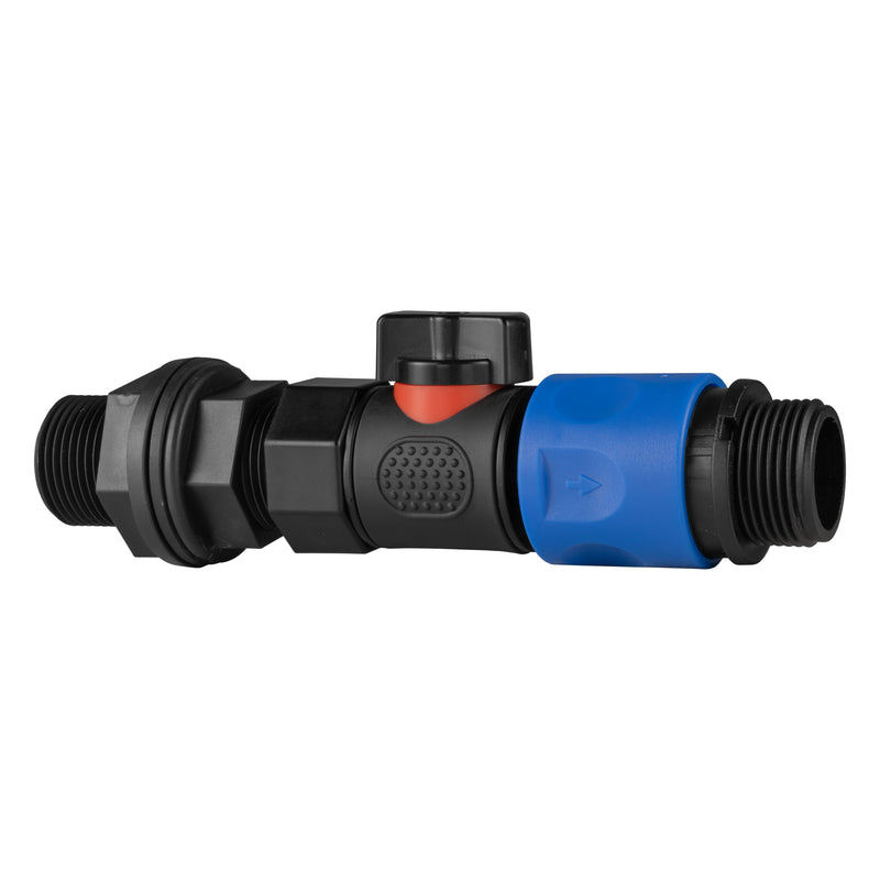 Water Butt Connector 3/4" BSP with BSPF-Quick Connect Valve & Hose Connector 3/4" BSPM - Home & Garden > Lawn & Garden > Watering & Irrigation > Garden Hose Fittings & Valves > Garden Hose Fittings Garden watering