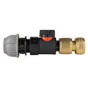 20mm MDPE Straight with BSPF-Quick Connect Valve & Hose Connector Brass - Home & Garden > Lawn & Garden > Watering & Irrigation > Garden Hose Fittings & Valves > Garden Hose Fittings Garden watering