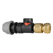 20mm MDPE Straight with BSPF-Quick Connect Valve & Hose Connector Brass - Home & Garden > Lawn & Garden > Watering & Irrigation > Garden Hose Fittings & Valves > Garden Hose Fittings Garden watering