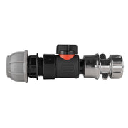 20mm MDPE Straight with BSPF-Quick Connect Valve & Hose Connector Zinc - Home & Garden > Lawn & Garden Garden watering