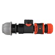 20mm MDPE Straight with BSPF-Quick Connect Valve & Hose Connector Lock - Home & Garden > Lawn & Garden Garden watering