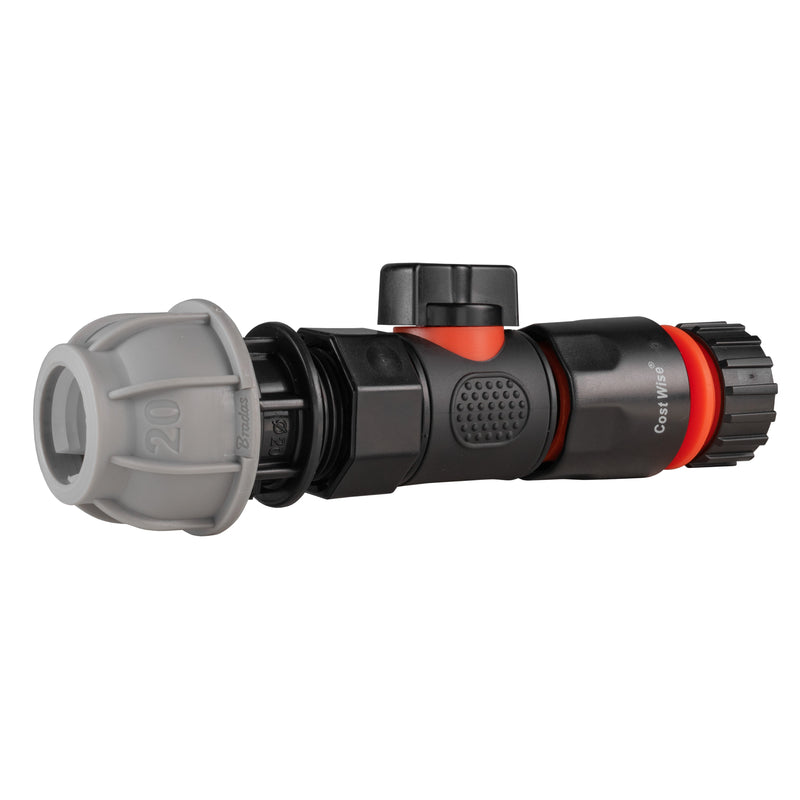 20mm MDPE Straight with BSPF-Quick Connect Valve & Hose Connector 4mm Barb - Home & Garden > Lawn & Garden Garden watering