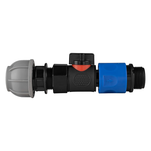 20mm MDPE Straight with BSPF-Quick Connect Valve & Hose Connector 3/4" BSPM - Home & Garden > Lawn & Garden > Watering & Irrigation > Garden Hose Fittings & Valves > Garden Hose Fittings Garden watering