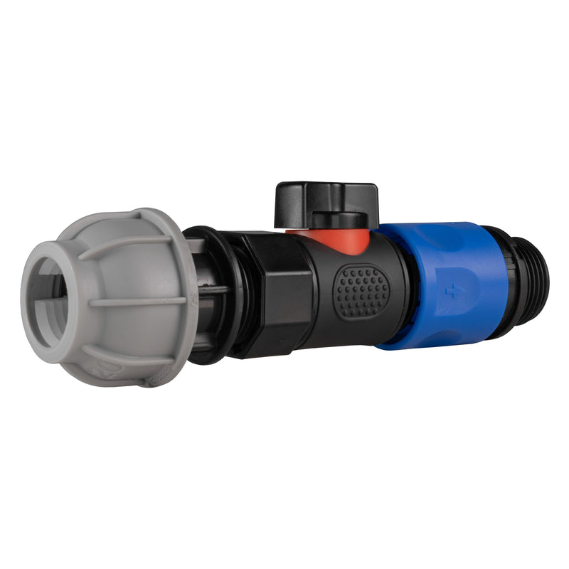 20mm MDPE Straight with BSPF-Quick Connect Valve & Hose Connector 3/4" BSPM - Home & Garden > Lawn & Garden > Watering & Irrigation > Garden Hose Fittings & Valves > Garden Hose Fittings Garden watering