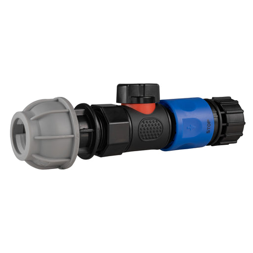 20mm MDPE Straight with BSPF-Quick Connect Valve & Hose Connector 3/4" BSPF - Home & Garden > Lawn & Garden > Watering & Irrigation > Garden Hose Fittings & Valves > Garden Hose Fittings Garden watering