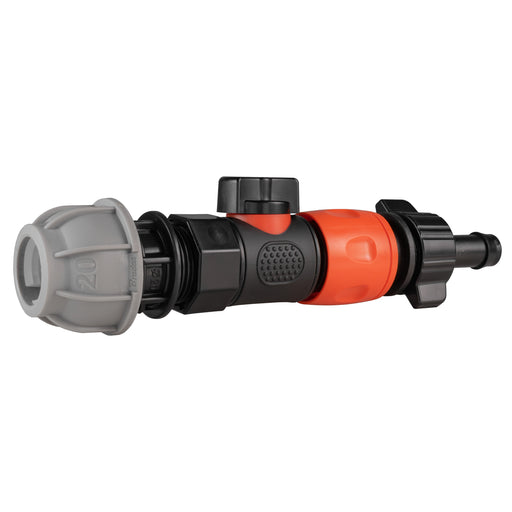 20mm MDPE Straight with BSPF-Quick Connect Valve & Hose Connector 16mm Barb - Home & Garden > Lawn & Garden > Watering & Irrigation > Garden Hose Fittings & Valves > Garden Hose Fittings Garden watering