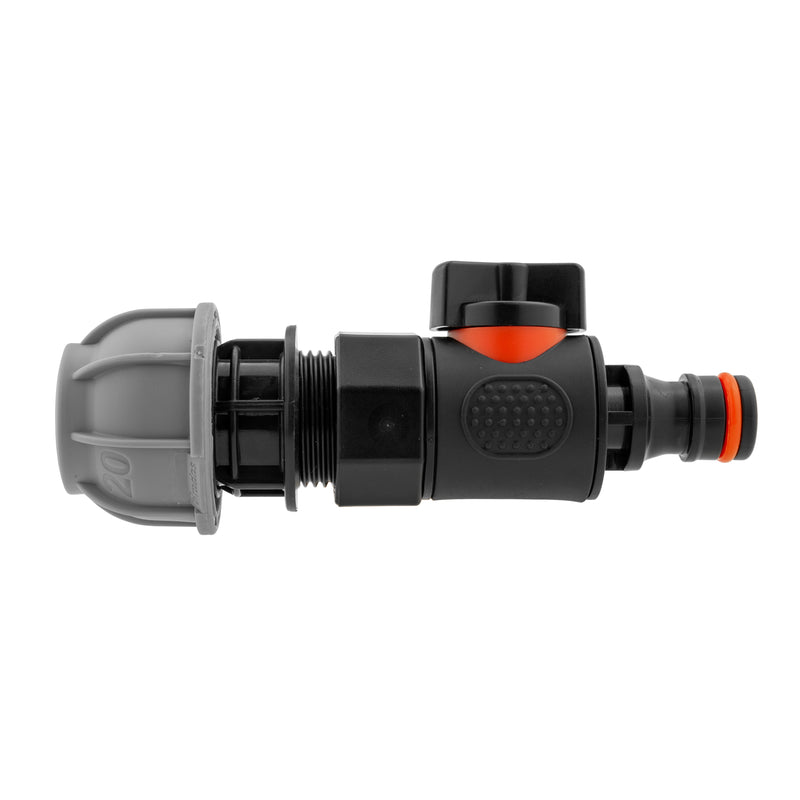 20mm MDPE Straight with BSPF Thread-Quick Connect Male Valve - Home & Garden > Lawn & Garden > Watering & Irrigation > Garden Hose Fittings & Valves > Garden Hose Fittings Garden watering