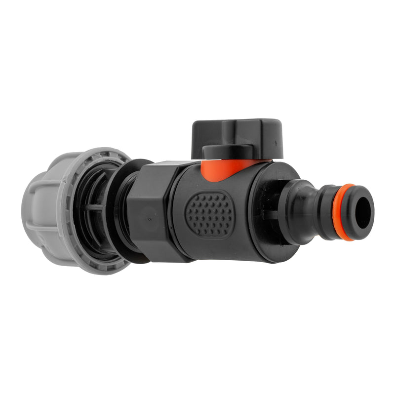 20mm MDPE Straight with BSPF Thread-Quick Connect Male Valve - Home & Garden > Lawn & Garden > Watering & Irrigation > Garden Hose Fittings & Valves > Garden Hose Fittings Garden watering