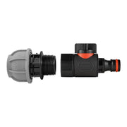 20mm MDPE Straight with BSPF Thread-Quick Connect Male Valve - Home & Garden > Lawn & Garden > Watering & Irrigation > Garden Hose Fittings & Valves > Garden Hose Fittings Garden watering