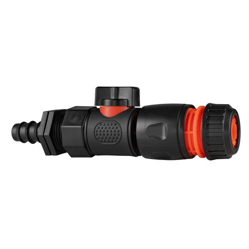 16mm Barbed Straight with BSPF-Quick Connect Valve & Hose Connector Black - Home & Garden > Lawn & Garden > Watering & Irrigation > Garden Hose Fittings & Valves > Garden Hose Fittings Garden watering