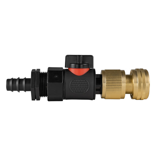 16mm Barbed Straight with BSPF-Quick Connect Valve & Hose Connector Brass - Home & Garden > Lawn & Garden > Watering & Irrigation > Garden Hose Fittings & Valves > Garden Hose Fittings Garden watering