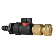 16mm Barbed Straight with BSPF-Quick Connect Valve & Hose Connector Brass - Home & Garden > Lawn & Garden > Watering & Irrigation > Garden Hose Fittings & Valves > Garden Hose Fittings Garden watering