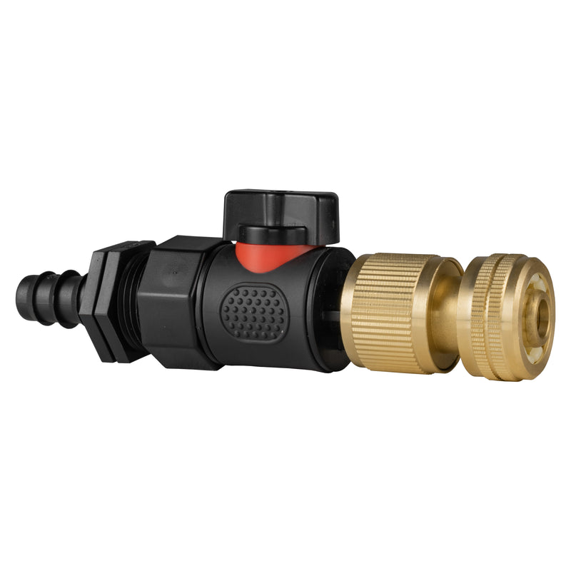 16mm Barbed Straight with BSPF-Quick Connect Valve & Hose Connector Brass - Home & Garden > Lawn & Garden > Watering & Irrigation > Garden Hose Fittings & Valves > Garden Hose Fittings Garden watering