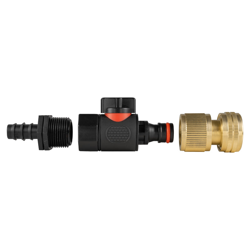 16mm Barbed Straight with BSPF-Quick Connect Valve & Hose Connector Brass - Home & Garden > Lawn & Garden > Watering & Irrigation > Garden Hose Fittings & Valves > Garden Hose Fittings Garden watering
