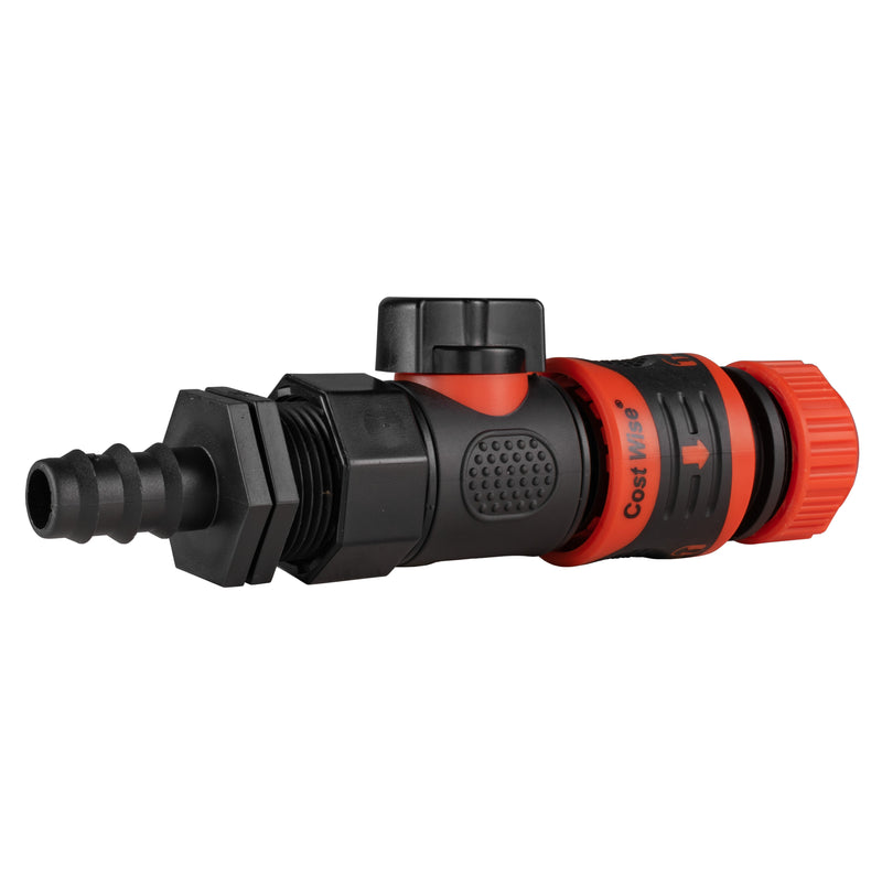 16mm Barbed Straight with BSPF-Quick Connect Valve & Hose Connector Lock - Home & Garden > Lawn & Garden Garden watering